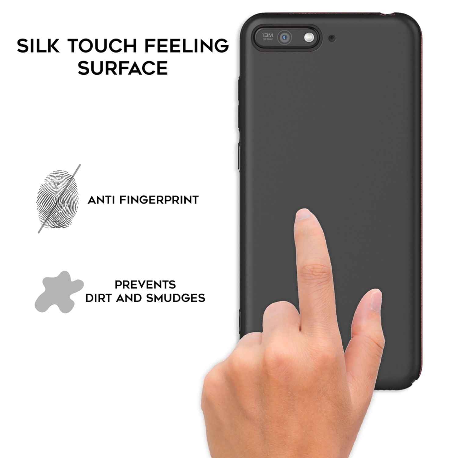 NALIA Handyhülle für Huawei Y6 (2018), Dünne Hard Case Schutz Hülle Slim Cover