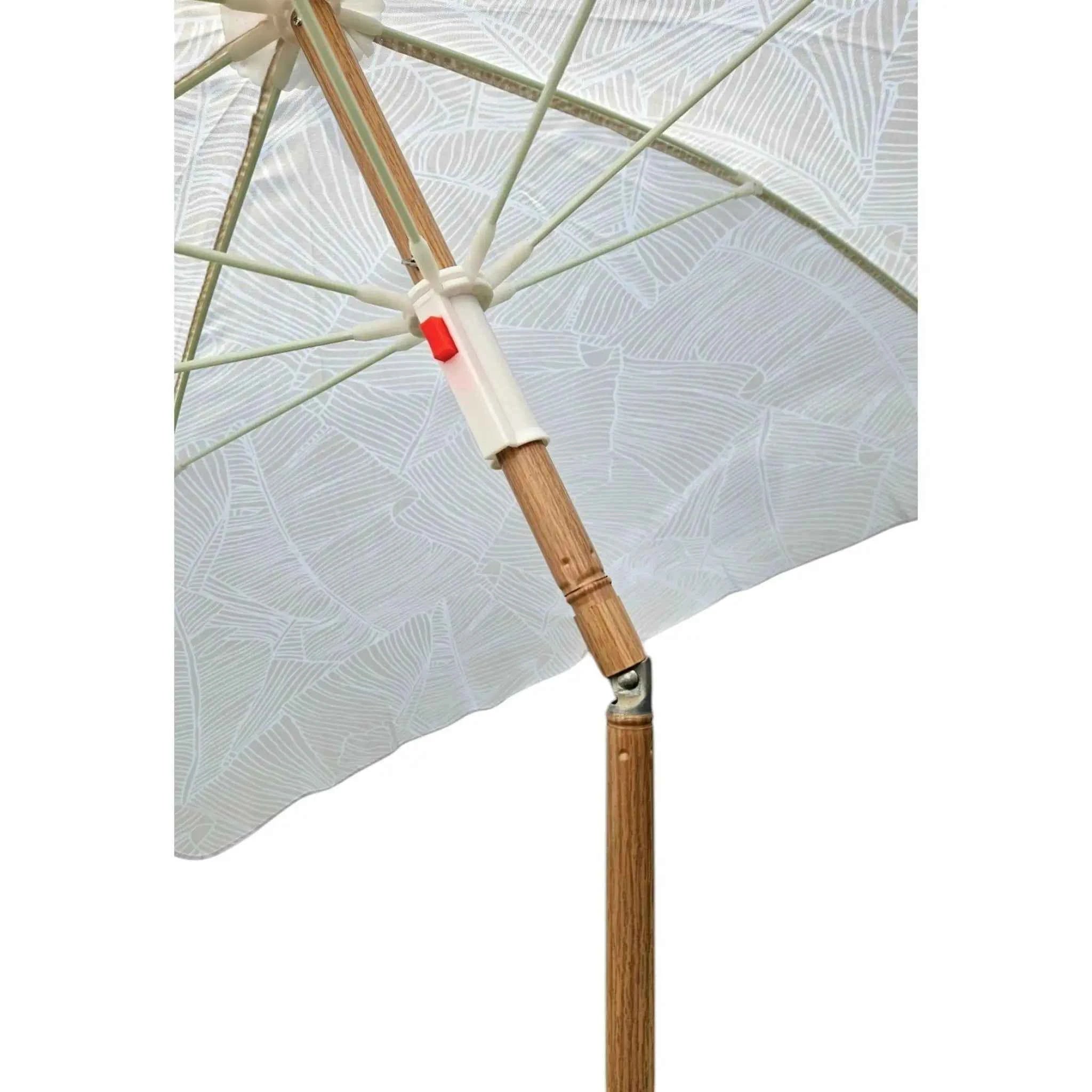 Sonnenschirm Strandschirm Balkonschirm grün creme braun 160 cm UV Schutz 30+