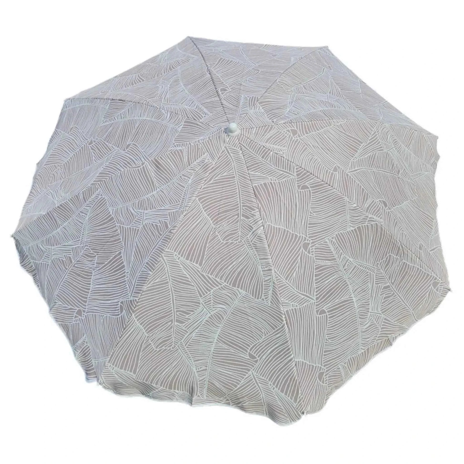 Sonnenschirm Strandschirm Balkonschirm grün creme braun 160 cm UV Schutz 30+