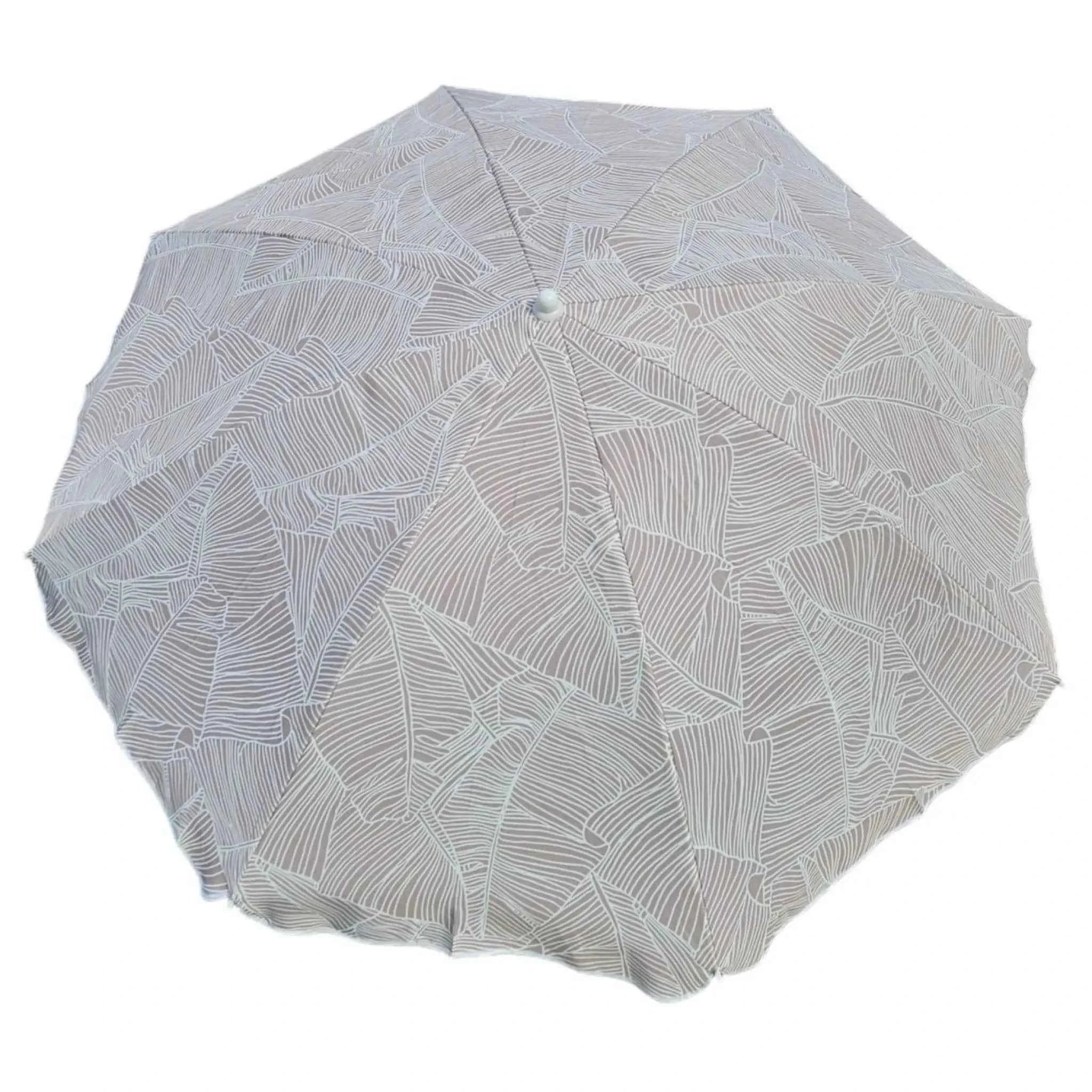 Sonnenschirm Strandschirm Balkonschirm grün creme braun 160 cm UV Schutz 30+