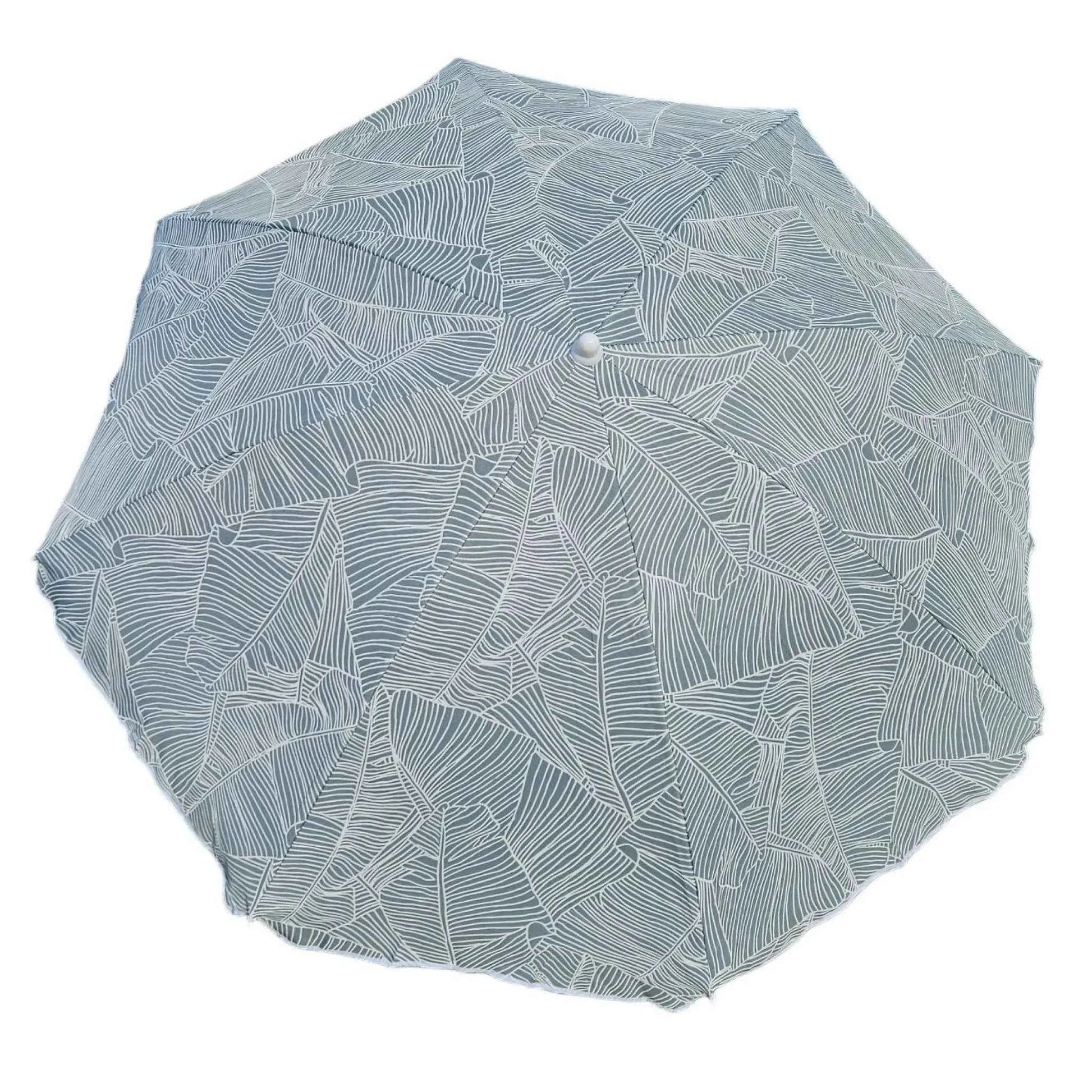 Sonnenschirm Strandschirm Balkonschirm grün creme braun 160 cm UV Schutz 30+