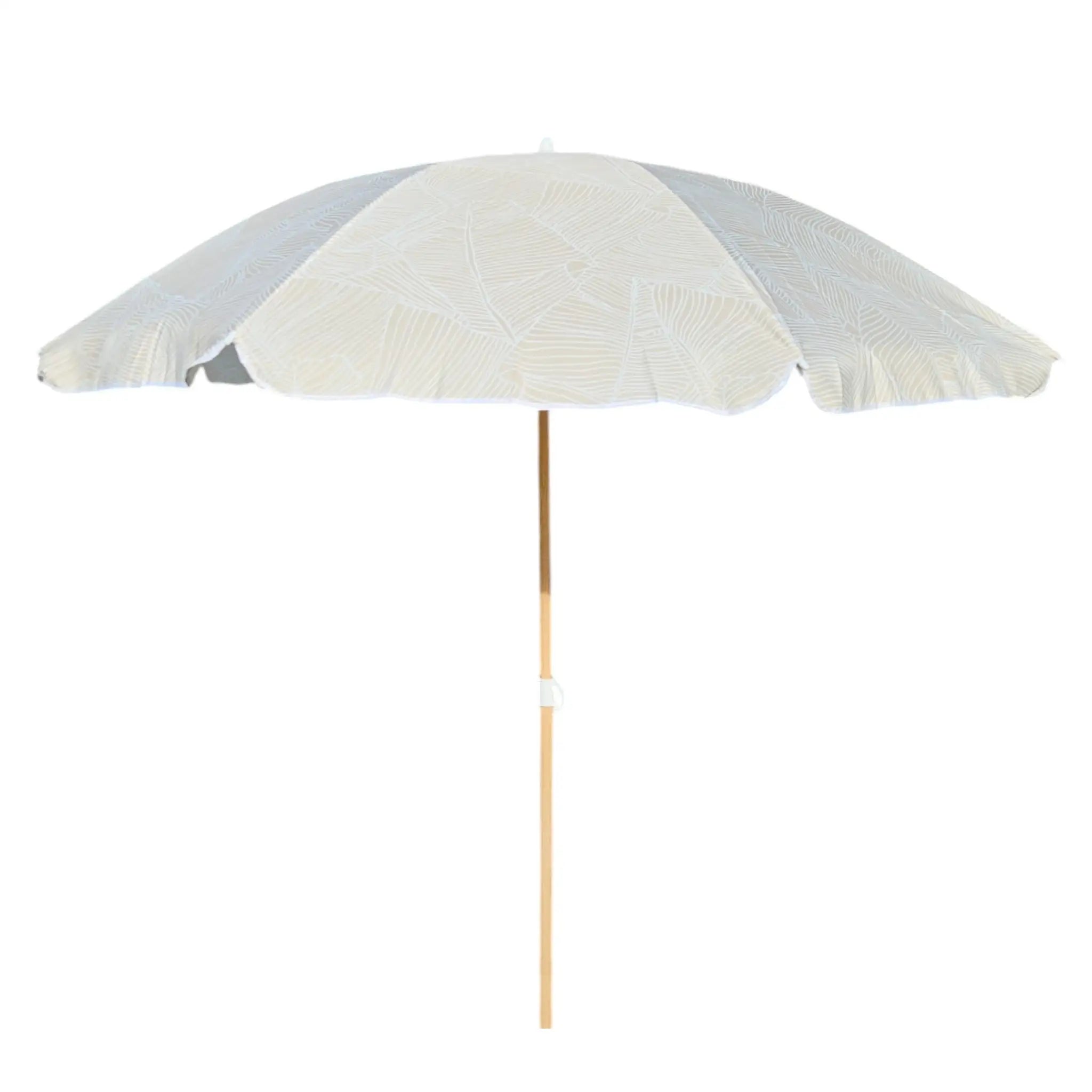Sonnenschirm Strandschirm Balkonschirm 160 cm UV Schutz 30+ Blätter-Muster grün