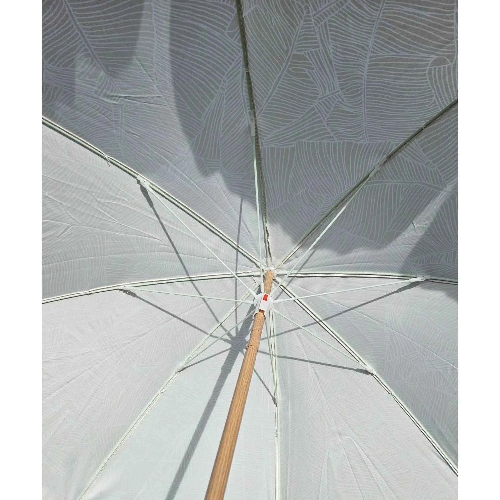 Sonnenschirm Strandschirm Balkonschirm grün creme braun 160 cm UV Schutz 30+