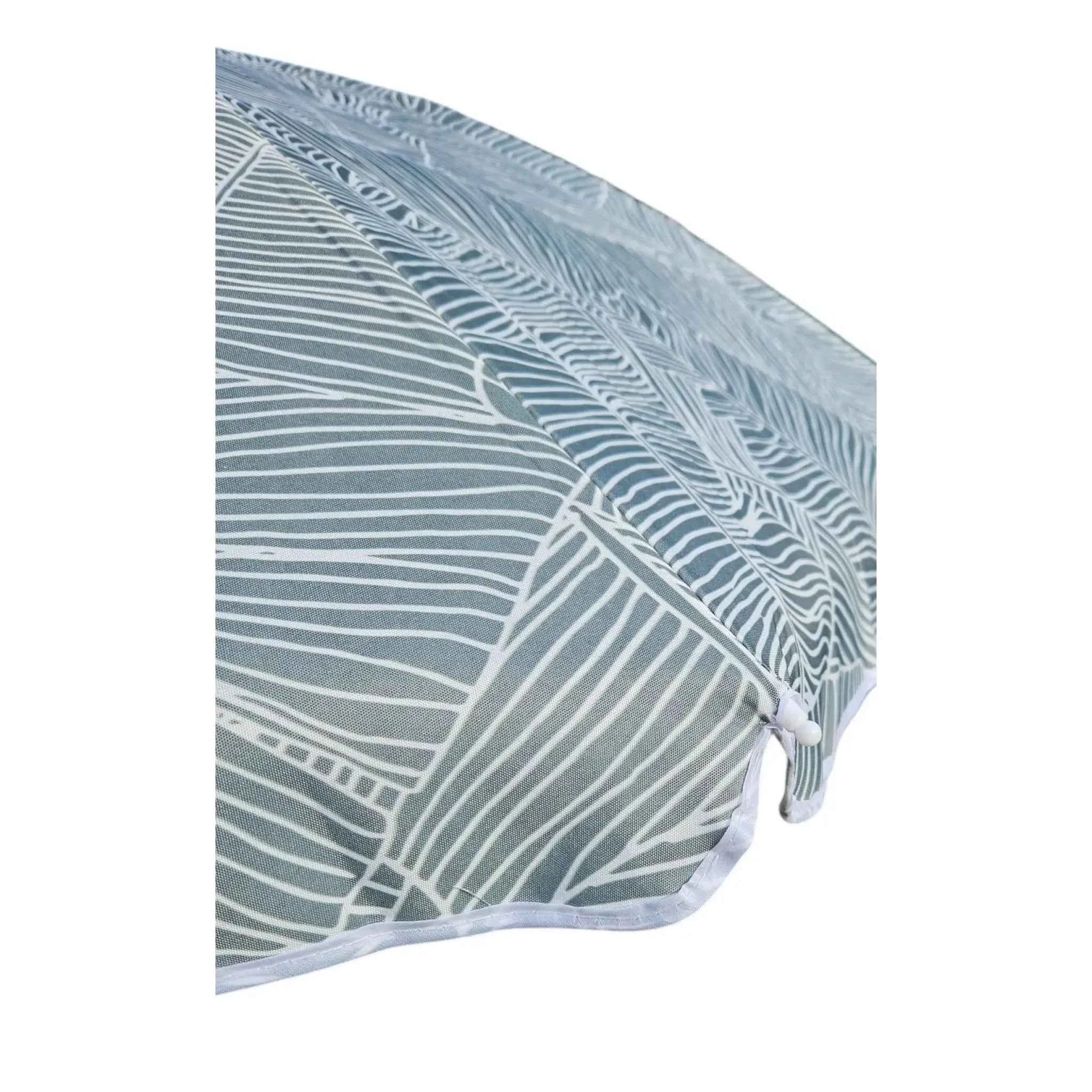 Sonnenschirm Strandschirm Balkonschirm grün creme braun 160 cm UV Schutz 30+