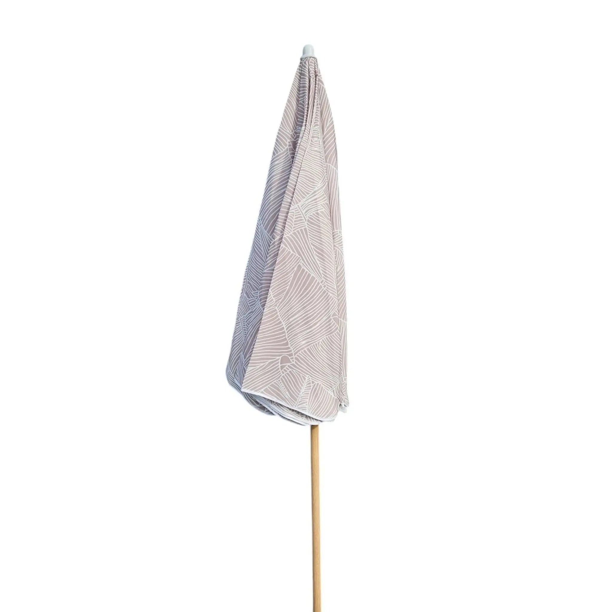 Sonnenschirm Strandschirm Balkonschirm 160 cm UV Schutz 30+ Blätter-Muster grün