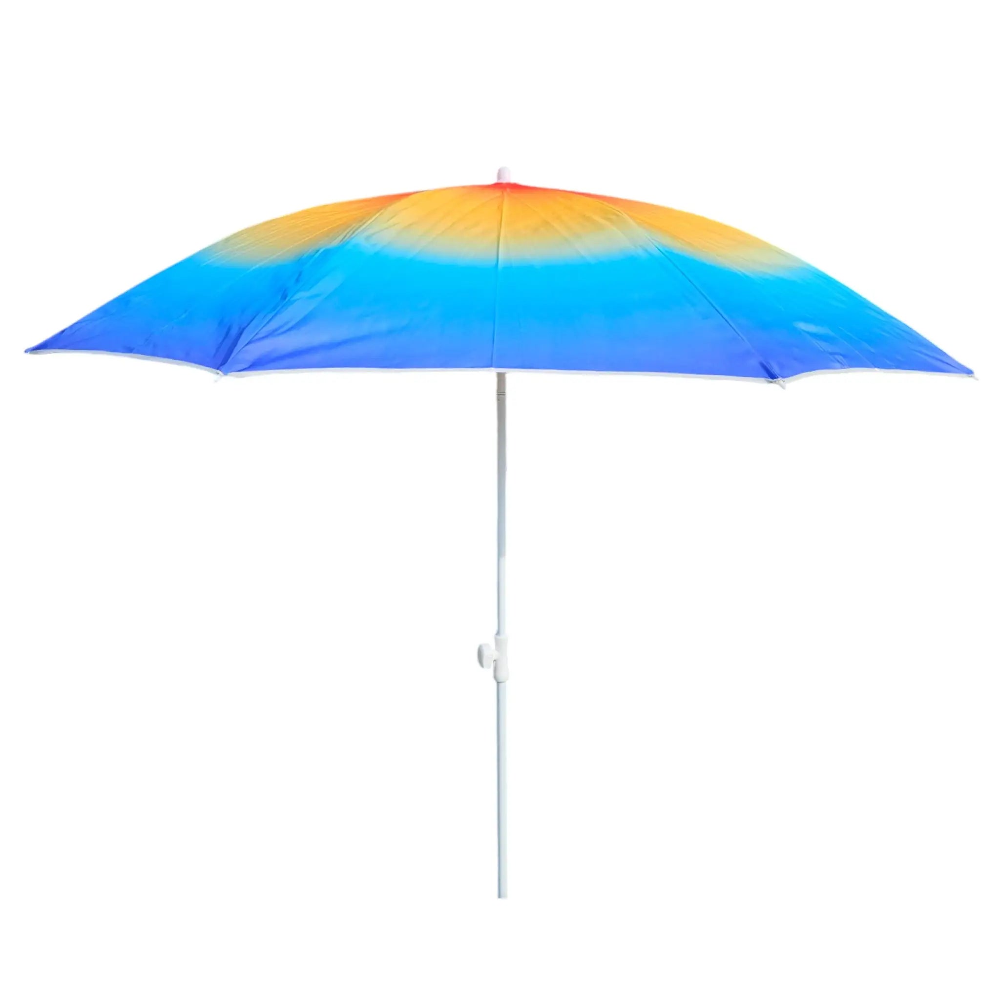 Sonnenschirm UV Schutz 50+ farbverlaufend blau gelb 155 cm mit Tragetasche