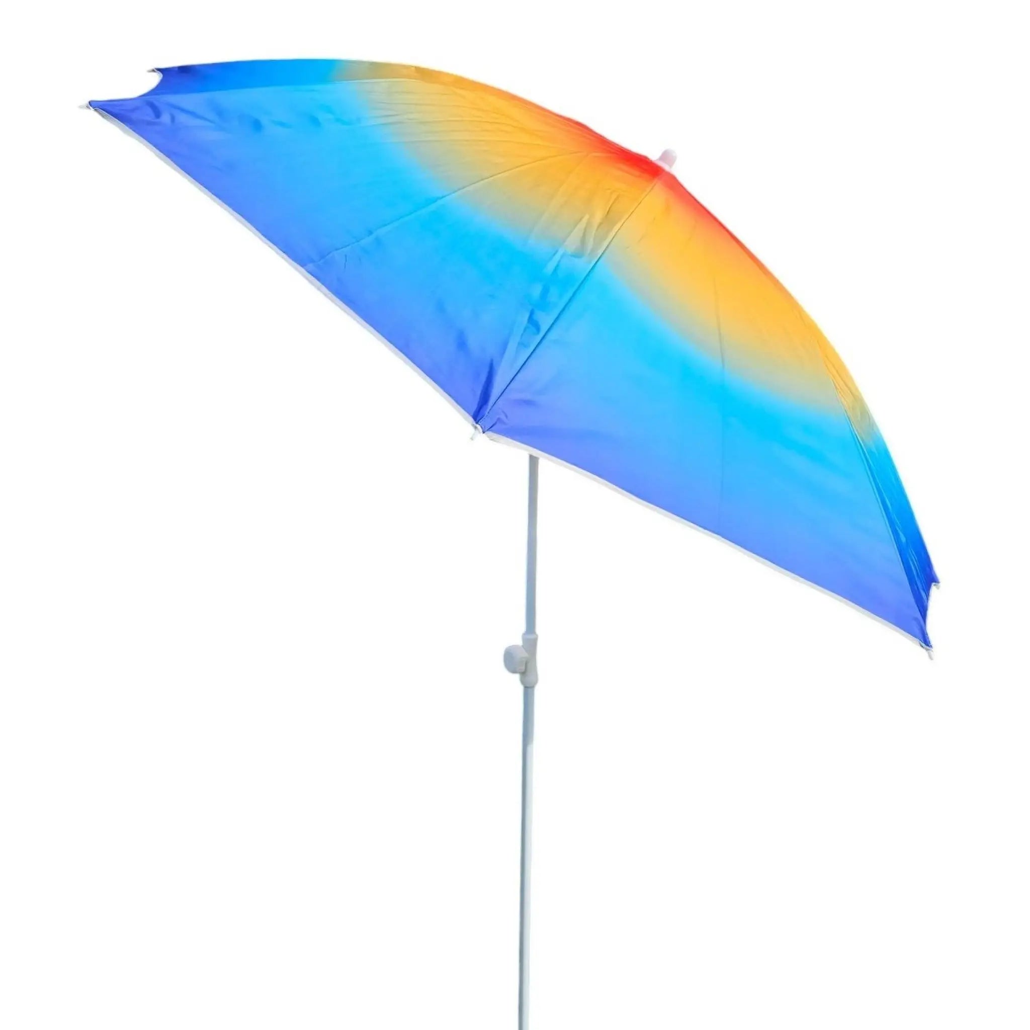 Sonnenschirm UV Schutz 50+ farbverlaufend blau gelb 155 cm mit Tragetasche