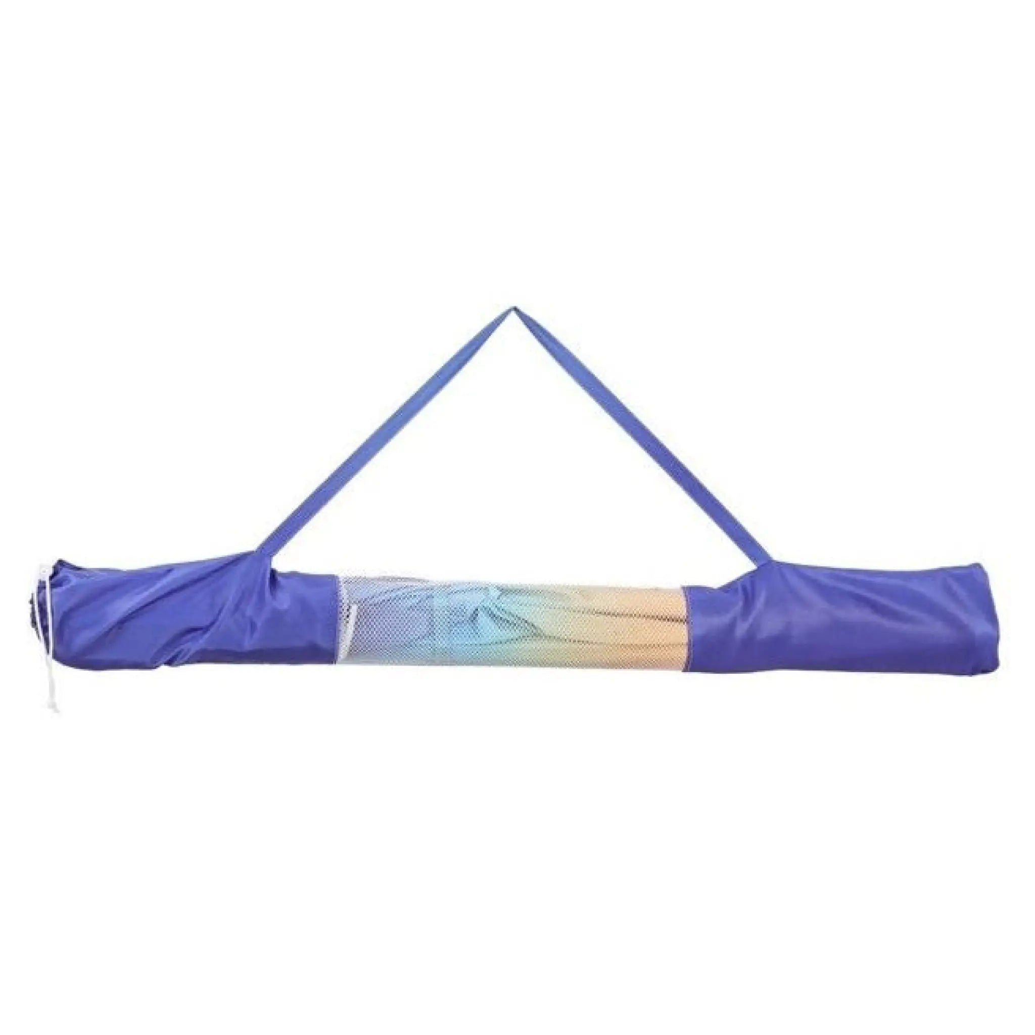Sonnenschirm UV Schutz 50+ farbverlaufend blau gelb 155 cm mit Tragetasche
