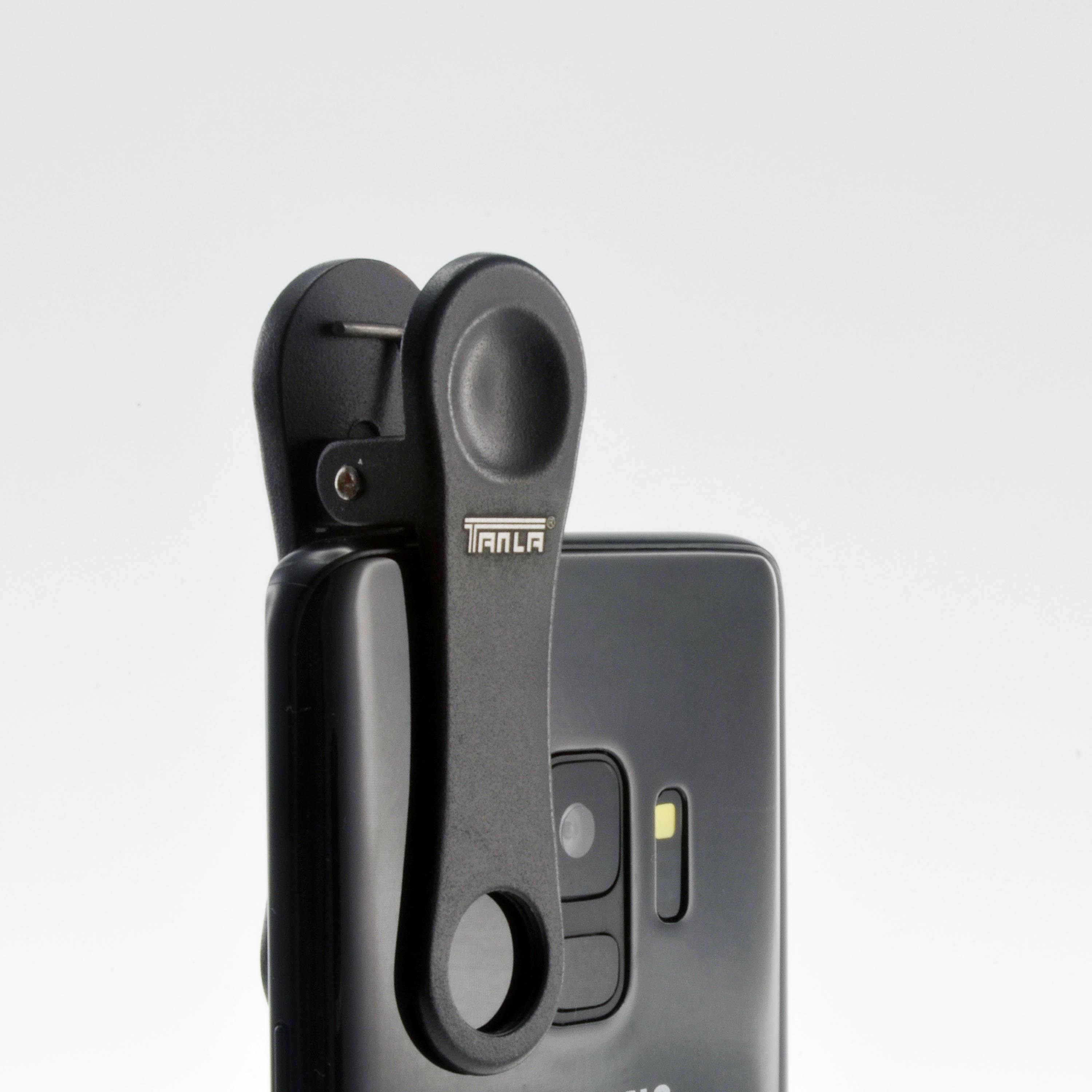 Weitwinkel- und Makro-Linsen-Set mit Clip 22 mm schwarz für Smartphone 72029108