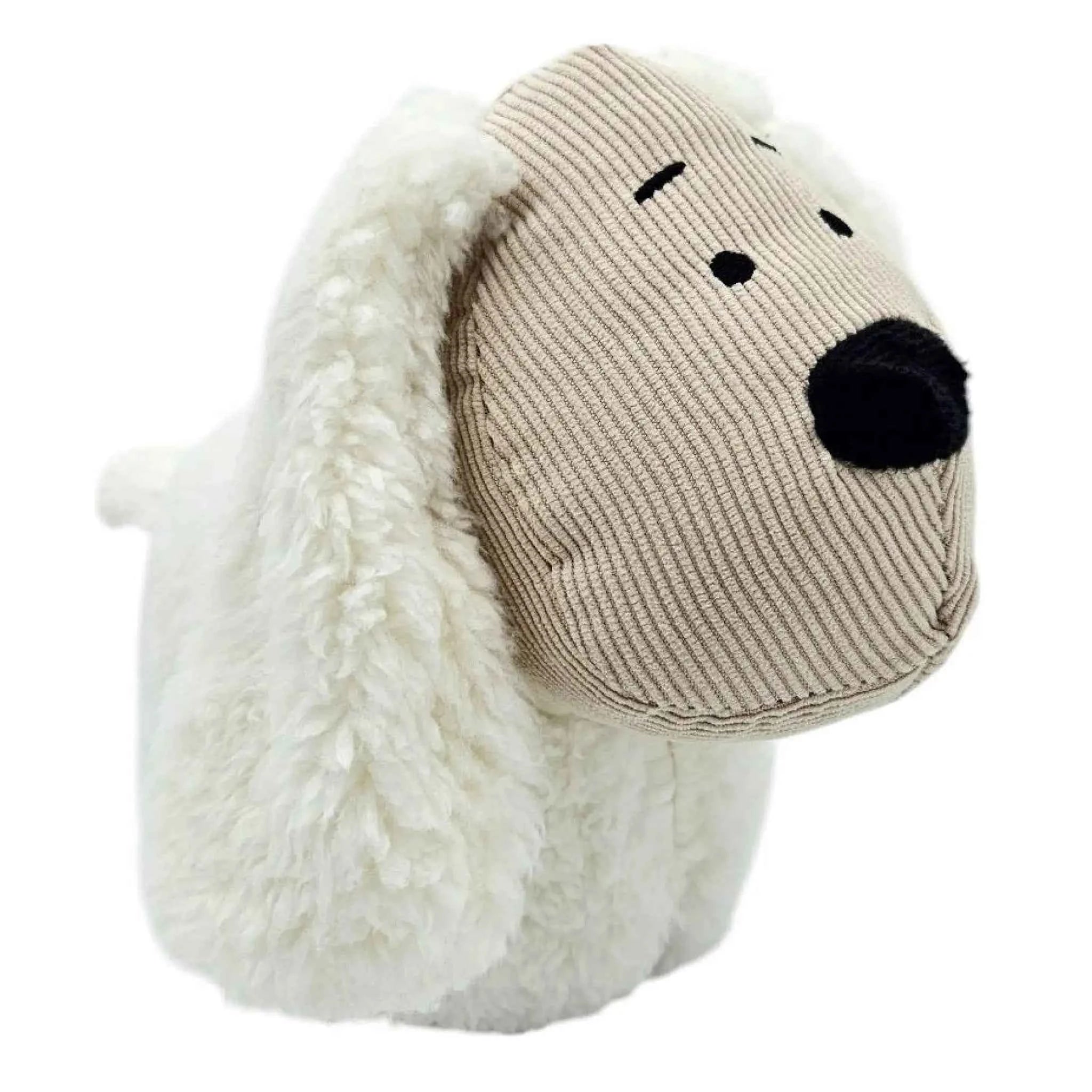 Türstopper Türsack Schaf Kuh Hund Türpuffer für Boden Stoff und Sand weiß beige