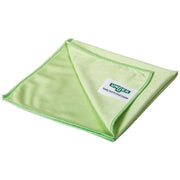 UNGER MicroWipe Mikrofasertuch für Glasreinigung, blau, fusselfrei und hochabsorbierend