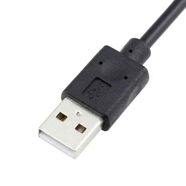 SYSTEM-S USB A Male zu USB C Female Panel Mount Stecker Ladekabel 90 cm