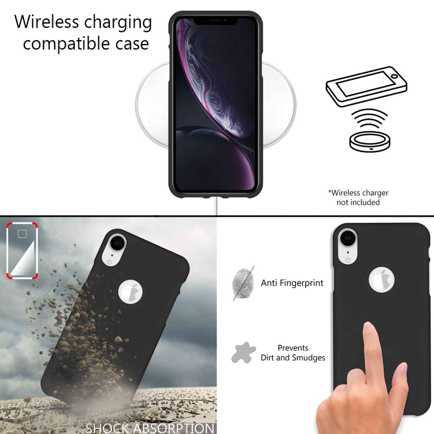 NALIA Handyhülle für Apple iPhone XR, Ultra-Slim Hülle Silikon Neon Case Cover
