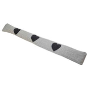 Zugluftstopper Windstopper Türdichtung Türvorleger Stern grau 90x10 cm