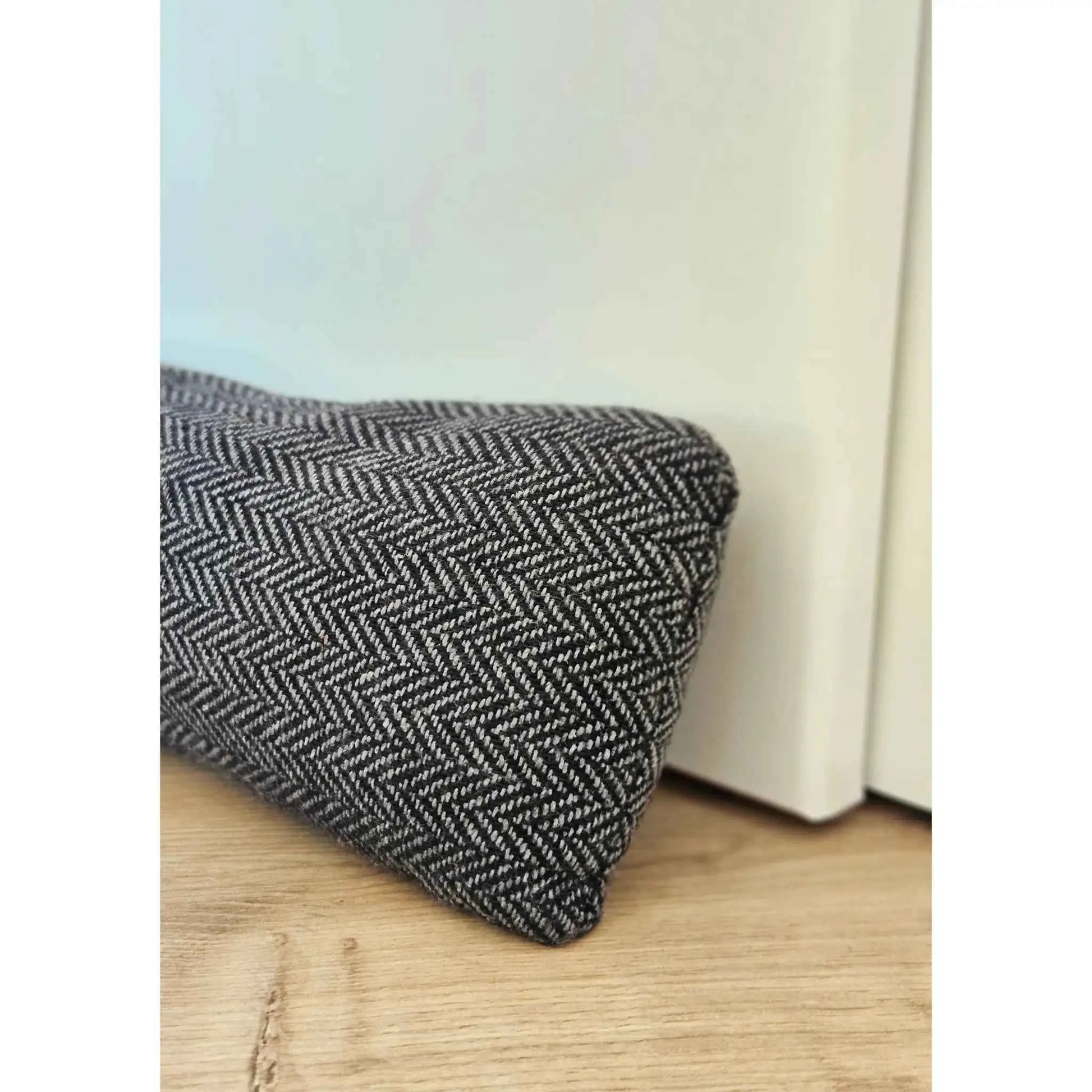 Zugluftstopper Windstopper Türdichtung Türvorleger Stern grau 90x10 cm