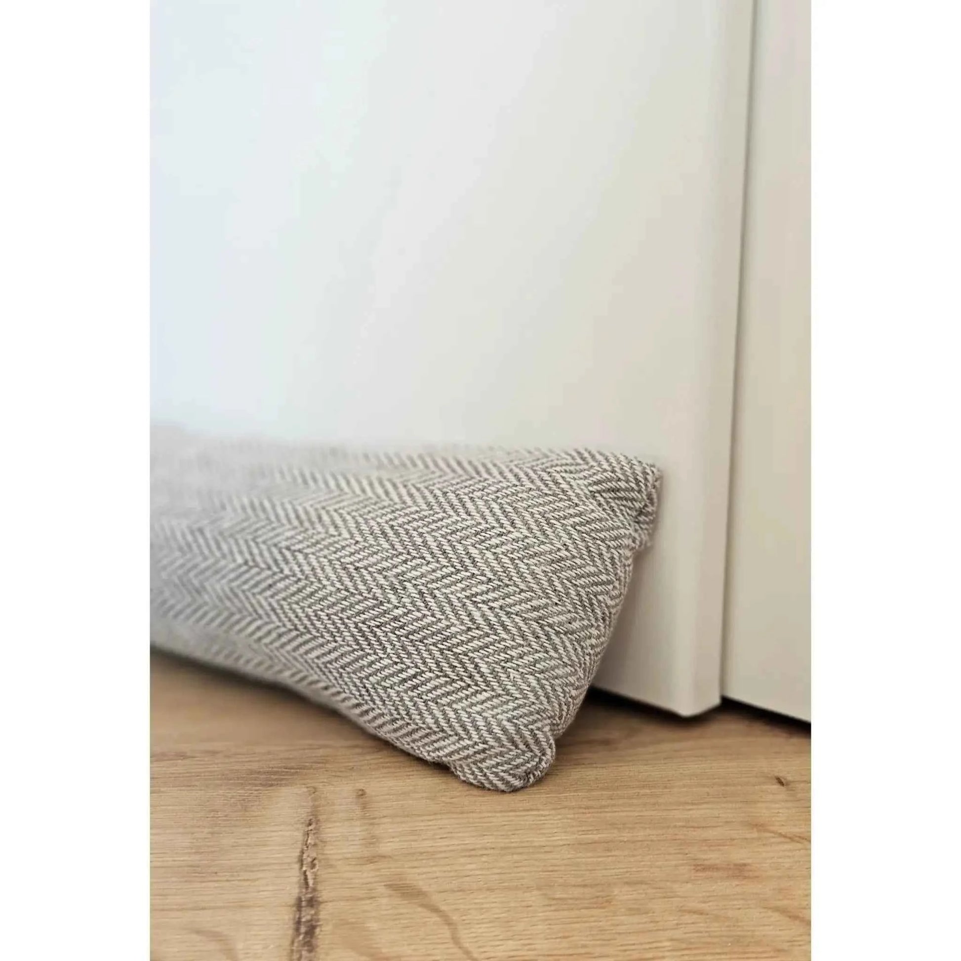 Zugluftstopper Windstopper Türdichtung Türvorleger Stern grau 90x10 cm